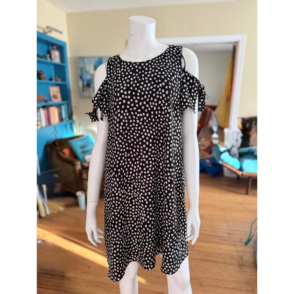 Jessica Howard Petite Mini Dress 14P Black White